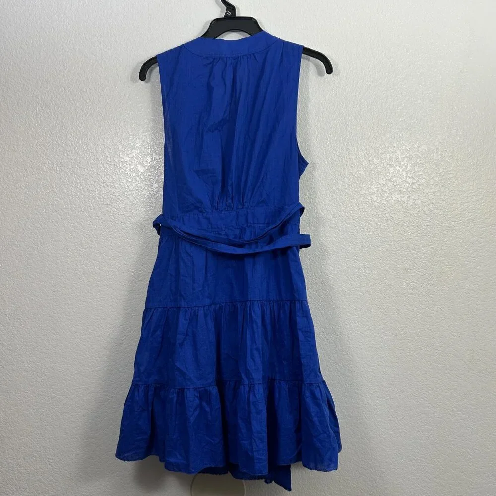 Banana Republic Stampa Sleeveless Tiered Wrap Dress - Picture 7 of 8